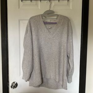 AE waffle knit grey sweater, S